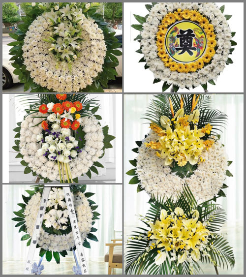 山西忻州五台县门限石乡三角城村花圈速递