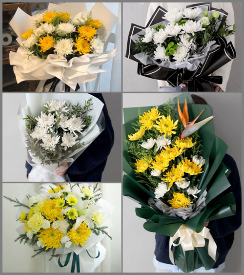 山西忻州五台县门限石乡三角城村白事花束代送